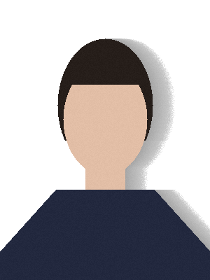 しきい値20で処理した結果を白の上に置いた図。顔・髪・上着は残っているが、人物の右側に灰色の影が帯のように残っている